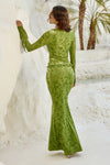 ZAIDA MAXI SKIRT - APPLE