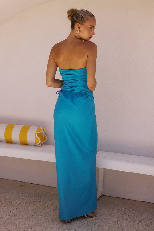 MURILO MAXI SKIRT - BLUE