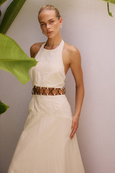 RAFINA MAXI DRESS - SAND