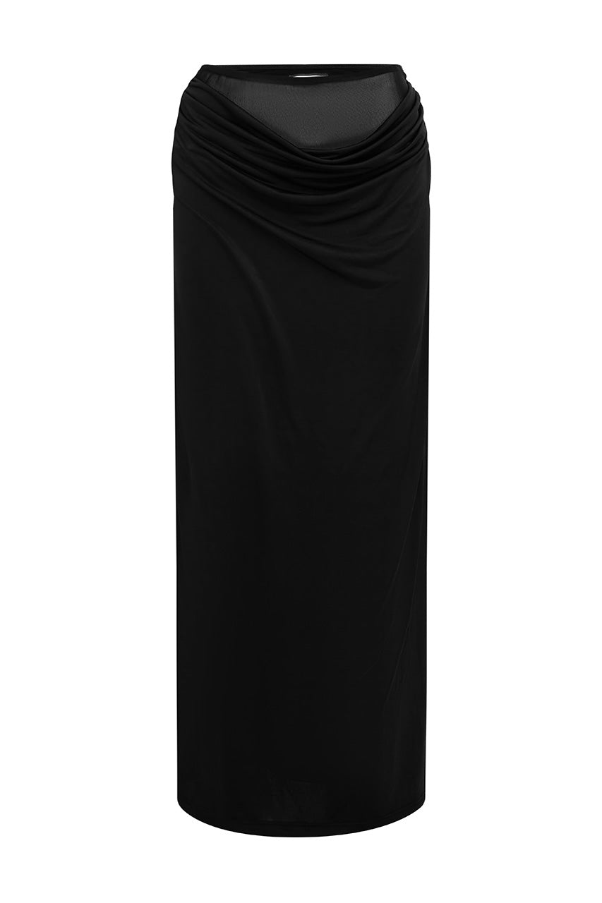 WILONA MAXI SKIRT - BLACK
