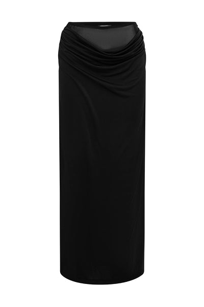 WILONA MAXI SKIRT - BLACK