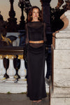 WILONA MAXI SKIRT - BLACK
