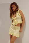 XANDI MINI SKIRT - LEMON