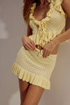XANDI MINI SKIRT - LEMON