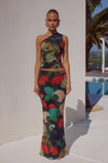 ZARELA MAXI SKIRT - ASHA PRINT