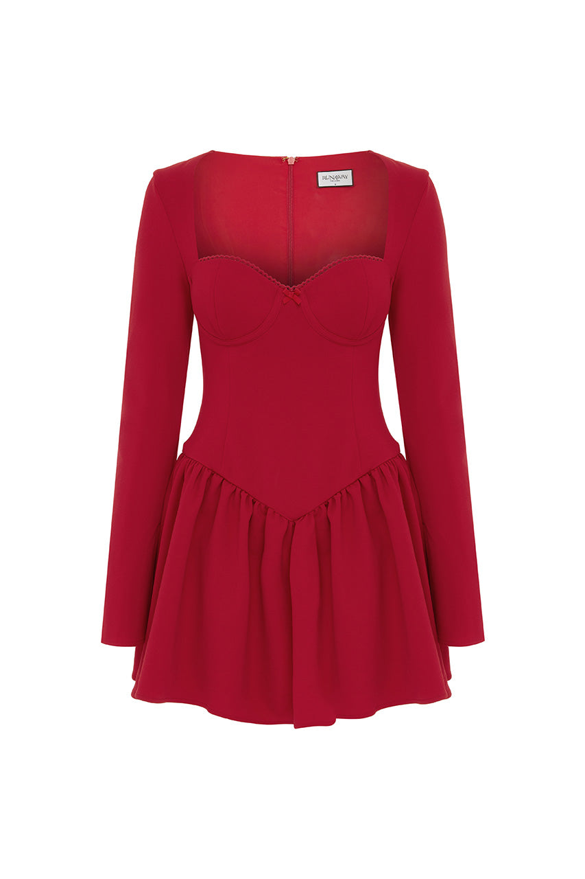 YALINA MINI DRESS - RED