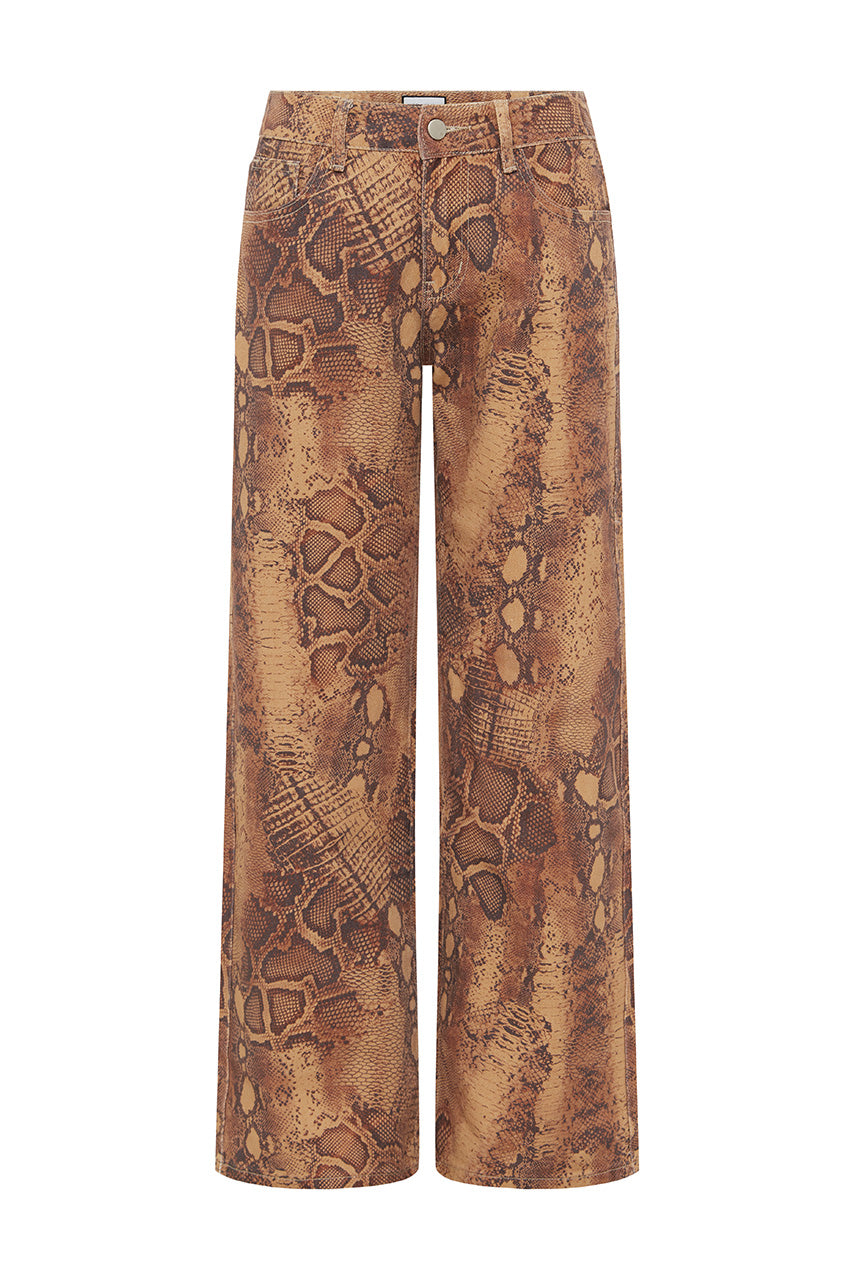 ZAVIER STRAIGHT LEG JEANS - TAN VIPER