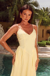 ZEPHY MAXI DRESS - LEMON