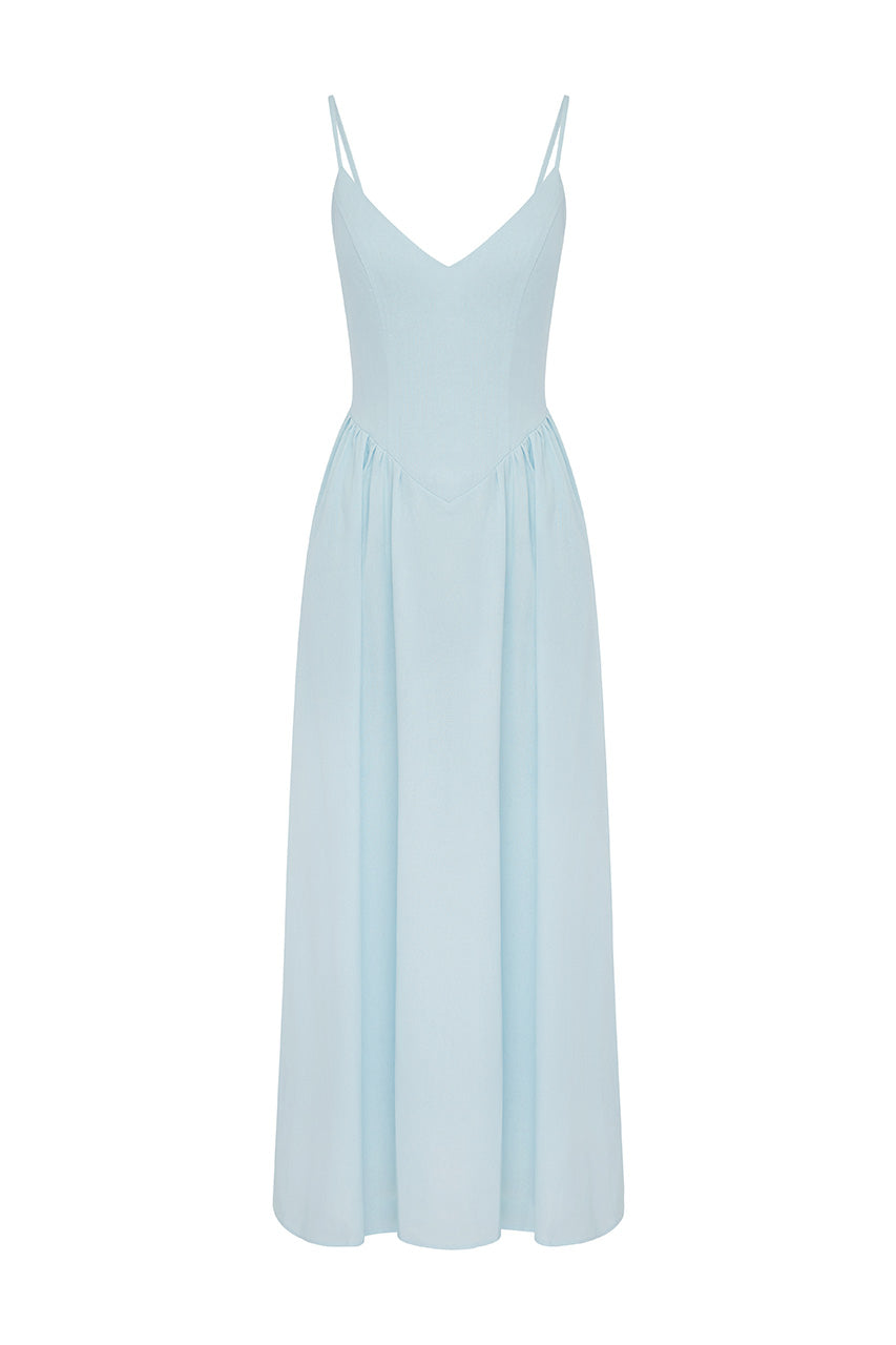 ZEPHY MAXI DRESS - SKY BLUE