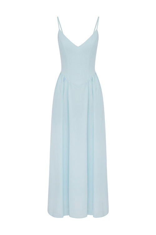 ZEPHY MAXI DRESS - SKY BLUE