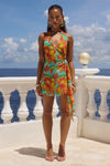 ZIA MINI DRESS - DIAZ AQUA