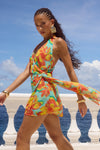 ZIA MINI DRESS - DIAZ AQUA
