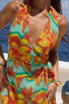 ZIA MINI DRESS - DIAZ AQUA