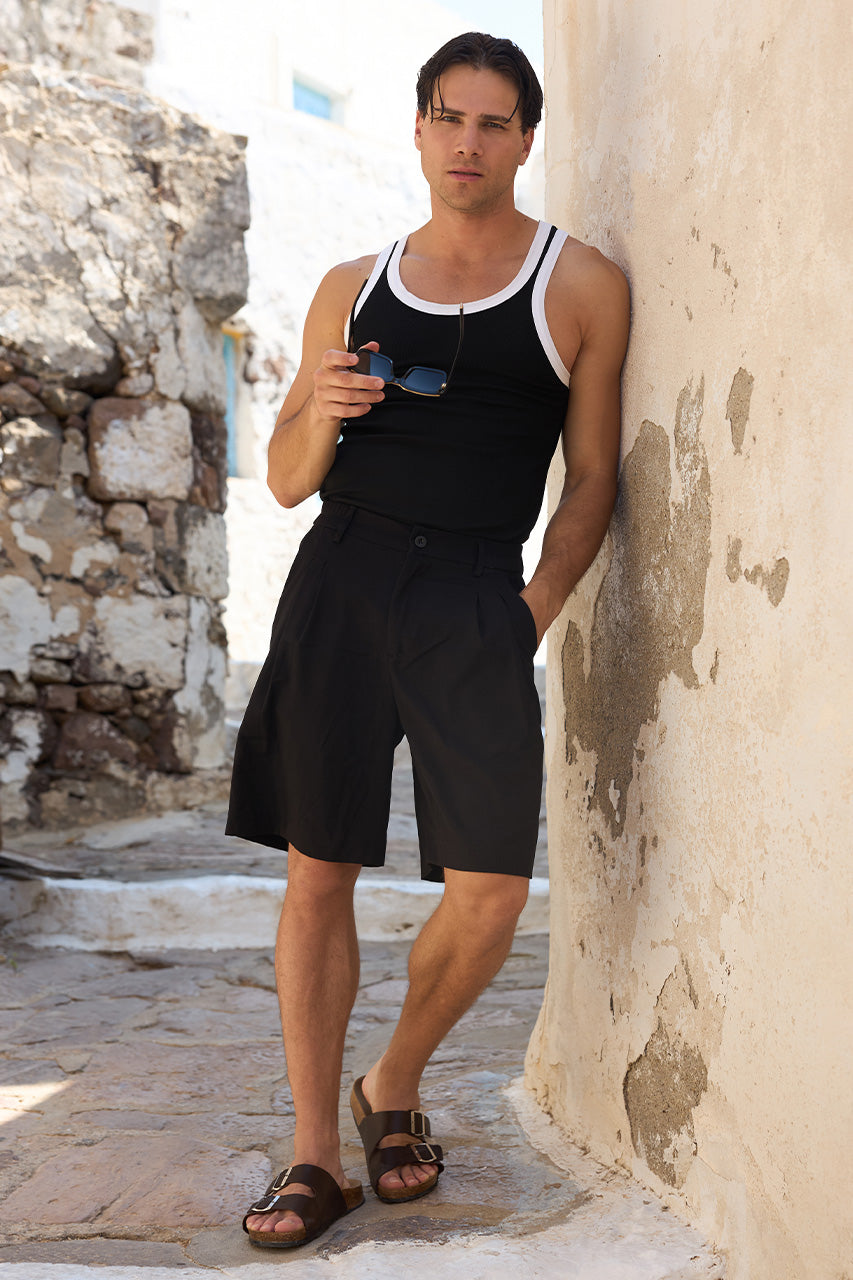 ZORO SINGLET - BLACK/WHITE