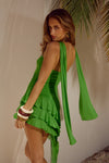 ALBA MINI DRESS - KIWI