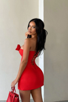 ROMY MINI SKIRT - RED