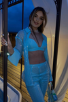 THE BRA TOP - AQUA