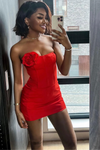 ROMY MINI SKIRT - RED