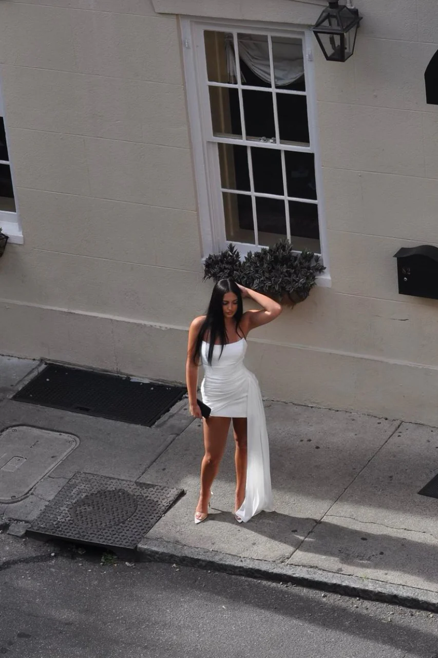 NIGHT LOVER DRESS - WHITE