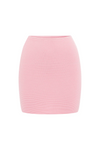 THE KNIT MINI SKIRT - PINK