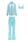 THE BRA TOP - AQUA