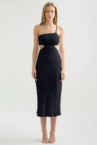 Norah Midi Dress - Black