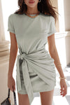 Winnie Shirt Dress - Sage