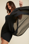 NIGHT LOVER DRESS - BLACK
