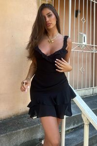 MINCIA MINI DRESS - BLACK