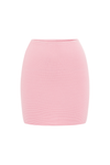 THE KNIT MINI SKIRT - PINK