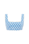 CARLA CROP - SKY GEO PRINT