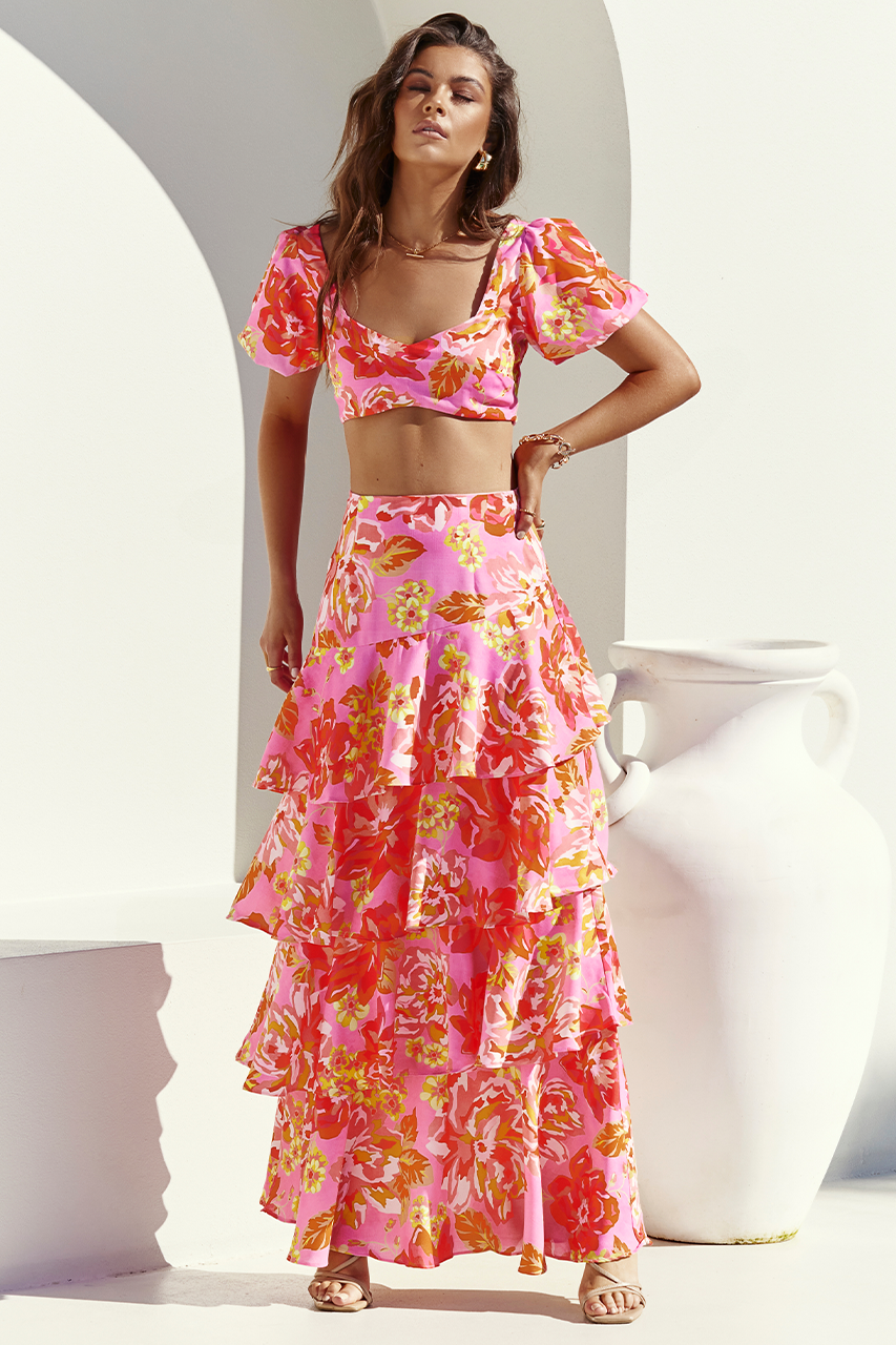 Yokana Top - Pink Floral