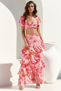 Yokana Top - Pink Floral