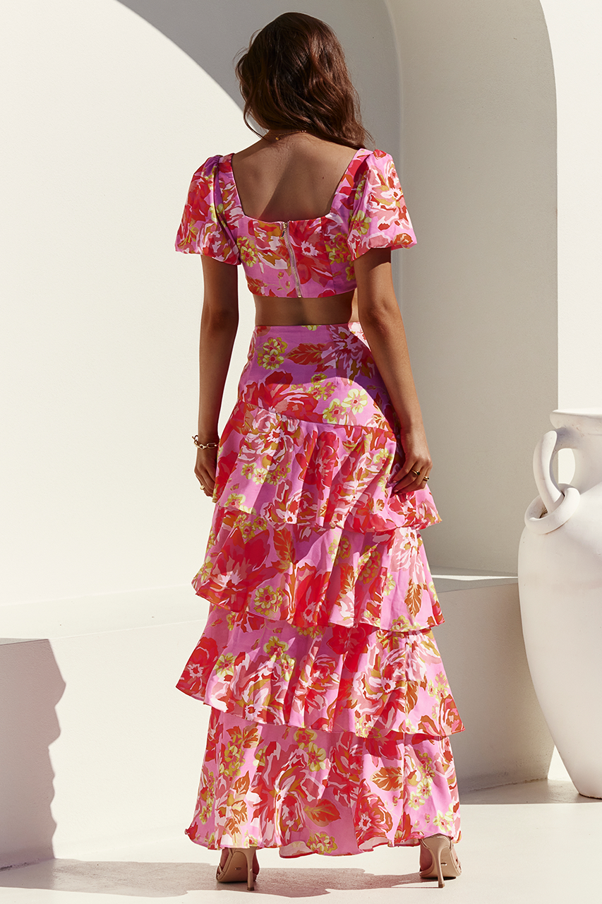 Yokana Top - Pink Floral