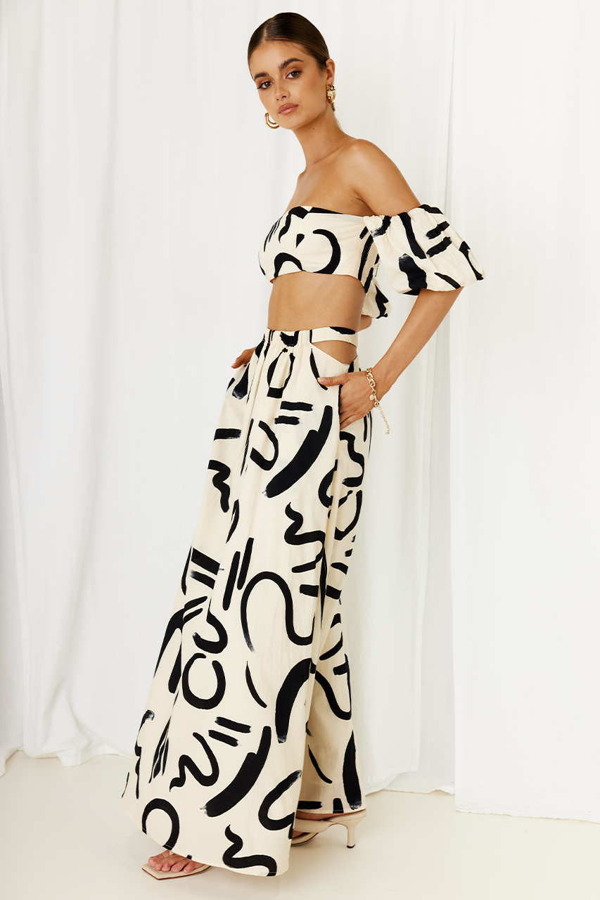 York Top - Sand/Black