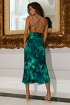 Calista Slip Dress - Green