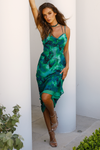 Calista Slip Dress - Green
