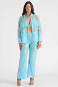 THE BRA TOP - AQUA