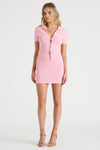 THE KNIT MINI SKIRT - PINK